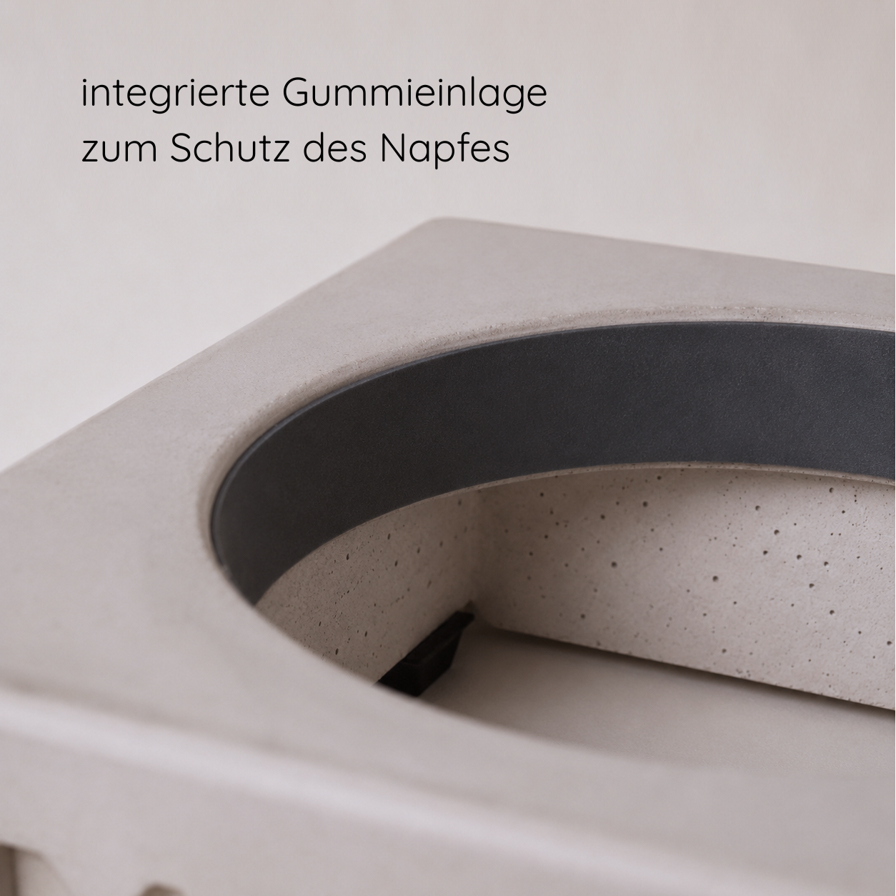 Einzelnapf – klein, eckig