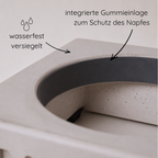 Einzelnapf – klein, eckig