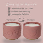 LOVE Kerze aus Beton