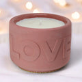 LOVE Kerze aus Beton